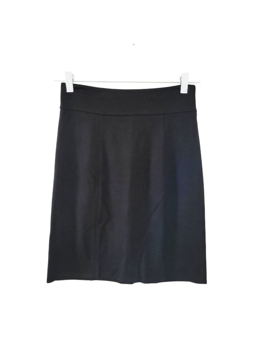 BCBGMAXAZRIA Monica Pencil Skirt Womens Size M Black Stretch Career